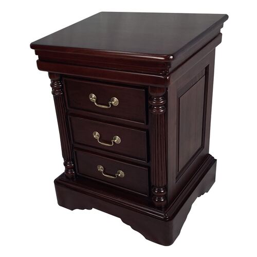 Mahogany Wood Colonial Bedside Table