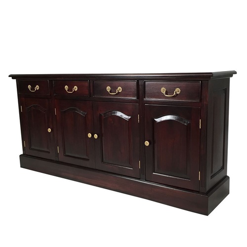 Solid Mahogany Wood Colonial 4 Door Buffet
