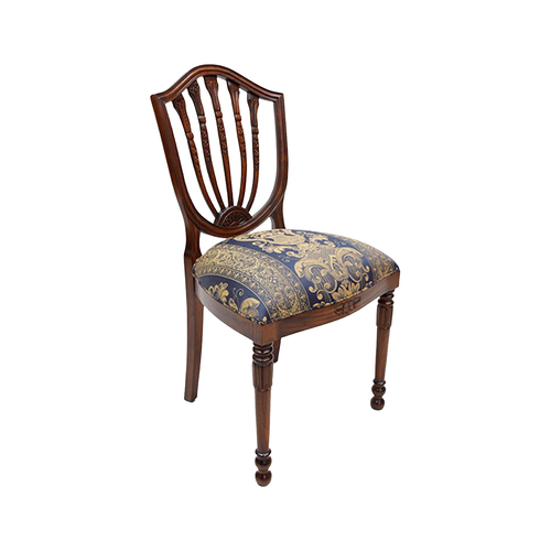 Solid Mahogany Wood Happlewhite Style Upholstered Dining Chair