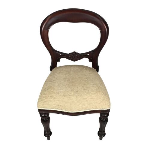 Solid Mahogany Wood reproduction Flute Leg Style Dutch Dining Chair