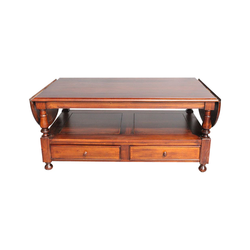 Solid Mahogany Wood Large Gate Leg Coffee Table