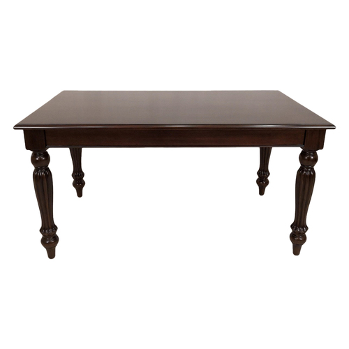 Solid Mahogany Wood Regency Rectangular Dining Table Antique Style