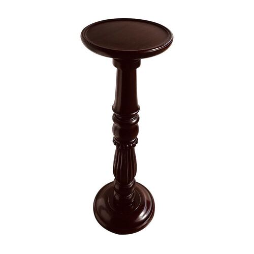 Solid Mahogany Wood Flute Leg Plant Stand / Flower Stand
