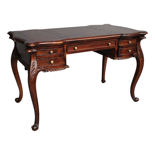 Solid Mahogany Wood French Louise Writing Desk