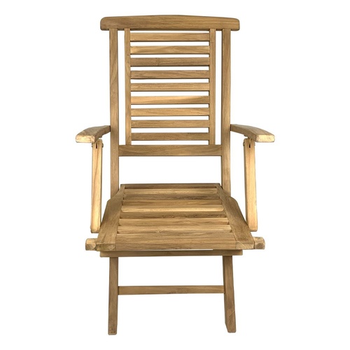 Outdoor Furniture Solid Teak Wood Folding Arm Chair