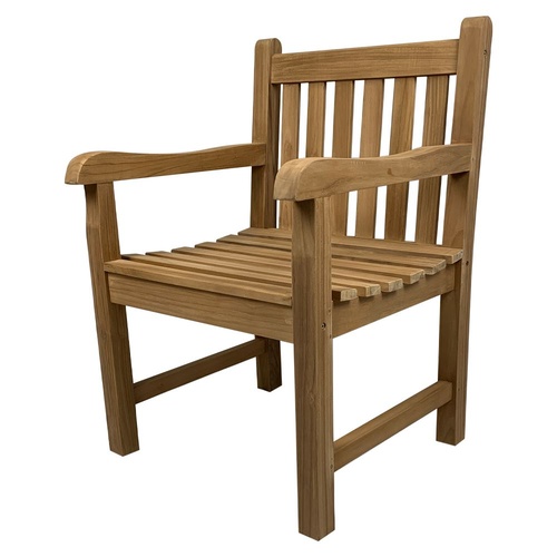 Outdoor Furniture Solid Teak Wood Arm Chair