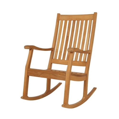 Outdoor Furniture Solid Teak Wood Rocking Chair