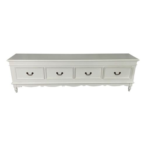 Solid Mahogany Wood Low Line Long TV Stand / Cabinet
