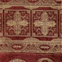 TR-01 Burgundy Flower Chenille