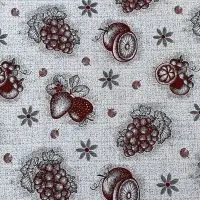 AB-01 Grey Burgundy Flower